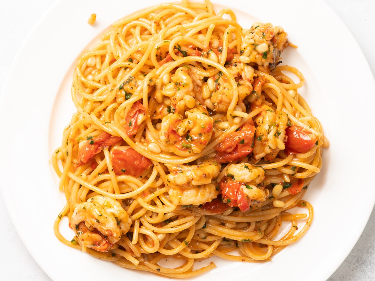 LANGOUSTINE PASTA WITH&nbsp;TOMATOES