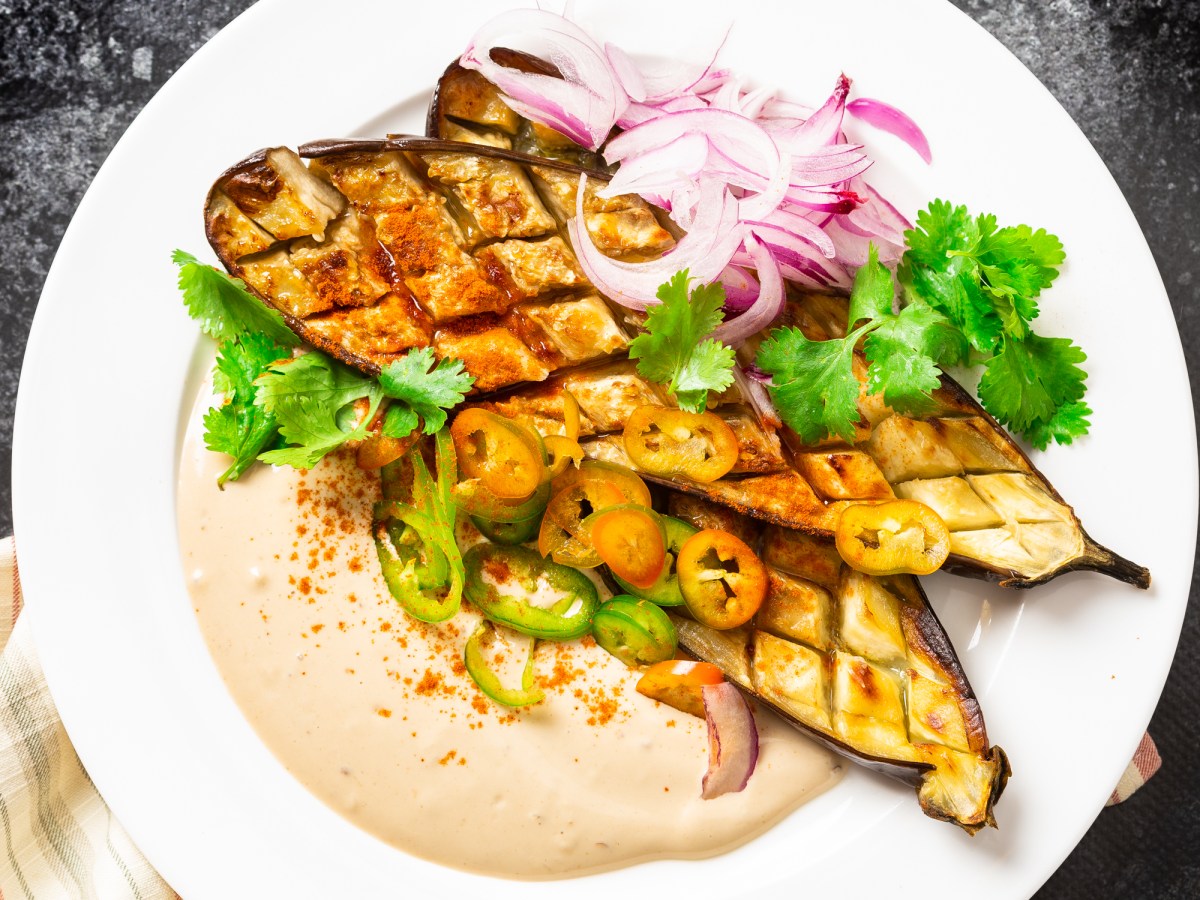 BAKED EGGPLANT WITH&nbsp;TAHINI