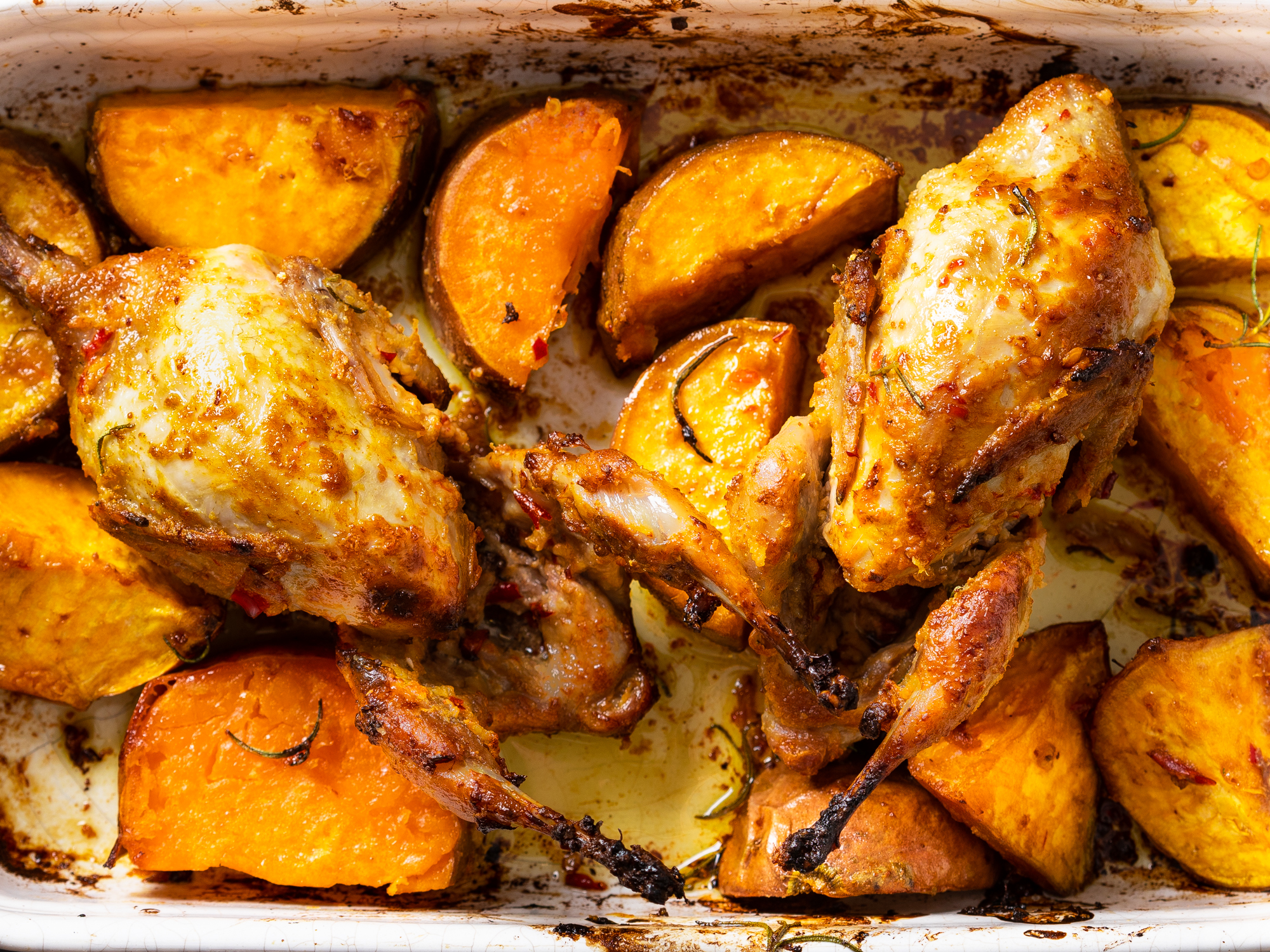 Baked Quail with Baked Quail