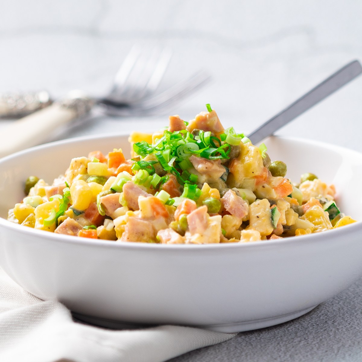 OLIVIER SALAD – UKRAINIAN POTATO&nbsp;SALAD