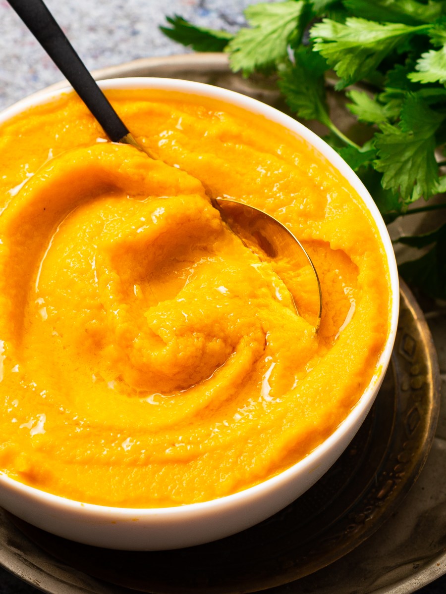 Carrot Puree with Ginger and Coriander Without&nbsp;Milk